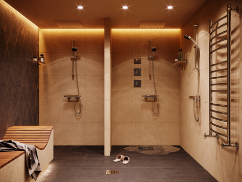 Дизайн интерьера ванной в Челябинске "Домашнее спа"