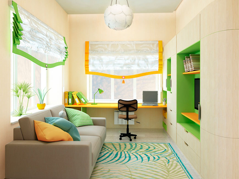 Дизайн интерьера в Челябинске "Комната для девочки"