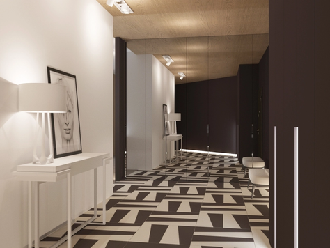 Дизайн интерьера в Челябинске "черный "