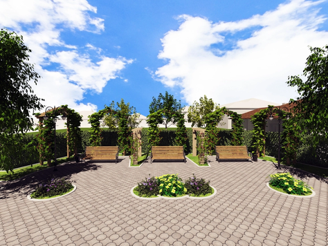 Дизайн ландшафта в Челябинске "Мини сквер"