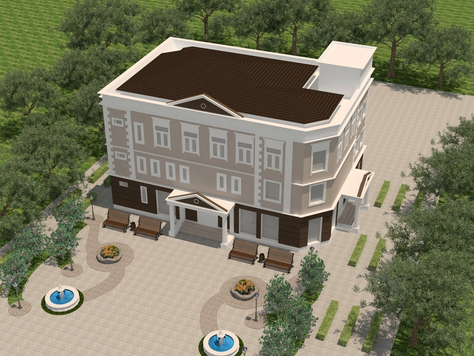 Дизайн ландшафта в Челябинске "Прилегающая территория к банку"