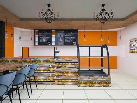 Дизайн интерьера кафе в Челябинске "Кондитерская"