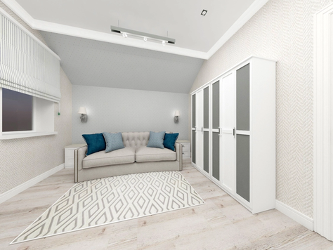 Дизайн интерьера коттеджа в Челябинске "Детская комната"