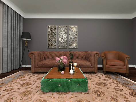 Дизайн интерьера двухкомнатной квартиры в Челябинске "Гостиная"