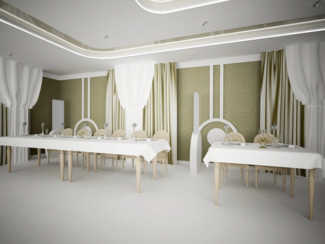 Дизайн интерьера общественного интерьера в Челябинске "Банкетный зал"