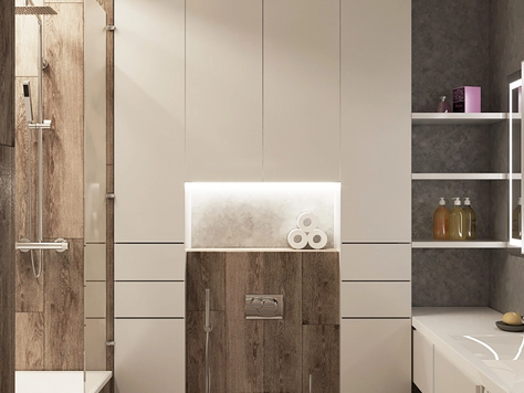 Дизайн интерьера в Челябинске "Ванная комната в ЖК Ньютон"