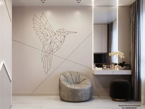 Дизайн интерьера в Челябинске "Комната для девочки"