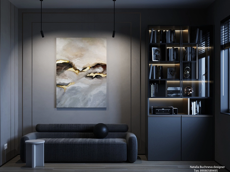 Дизайн интерьера Частного дома в Челябинске "Дизайн кабинета в доме"