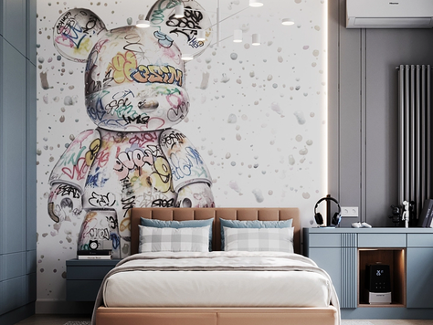 Дизайн интерьера квартиры-студии в Челябинске "Детская комната для мальчика"