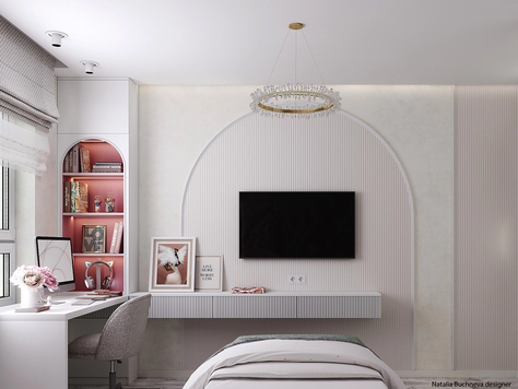 Дизайн интерьера детской в Челябинске "Комната для девочки"