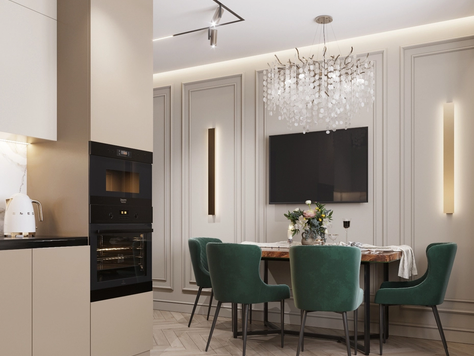 Дизайн интерьера двухкомнатной квартиры в Челябинске "Квартира в ЖК Лесопарковый"