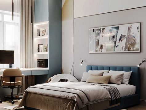 Дизайн интерьера детской в Челябинске "Детская комната, Квартира в НИКС Сити на Университетской Набережной"