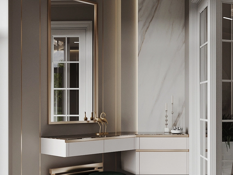 Дизайн интерьера в Челябинске "Прихожая в классическом стиле"