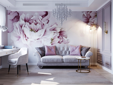 Дизайн интерьера в Челябинске "Дизайн интерьера комнаты для гостей. Женский стиль в интерьере "