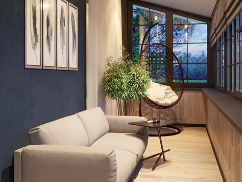 Дизайн интерьера в Челябинске "Веранда в частном доме"