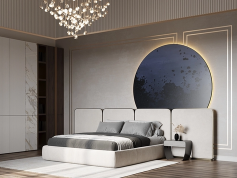 Дизайн интерьера в Челябинске "Спальная комната. Дизайн проект дома в поселке "Лесной остров""