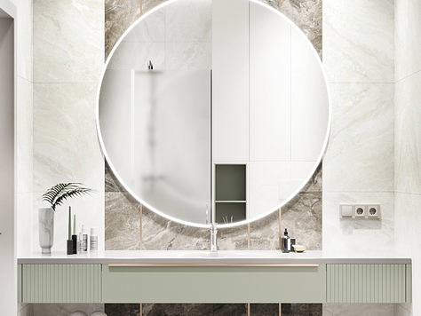 Дизайн интерьера ванной в Челябинске "Дизайн комнаты с душем"