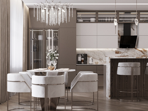 Дизайн интерьера квартиры-студии в Челябинске "Дизайн квартиры в современном стиле"