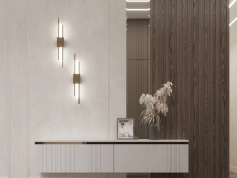 Дизайн интерьера квартиры-студии в Челябинске "Прихажая"