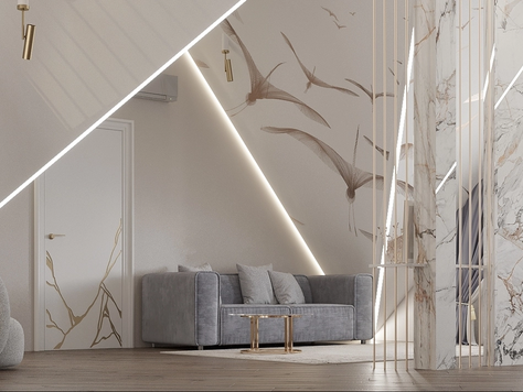 Дизайн интерьера в Челябинске "Дизайн гостевой комнаты из проекта дома в поселке"Ключи""