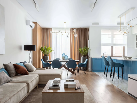 Дизайн интерьера в Челябинске "REDSide Residence, 166 м², Москва"