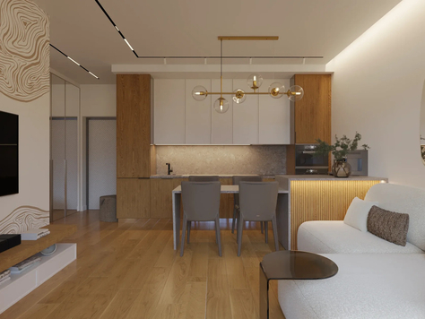 Дизайн интерьера в Челябинске "Остров, 62,5 м², Москва"