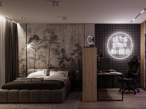 Дизайн интерьера однокомнатной квартиры в Челябинске "Квартира жк Манхеттен"