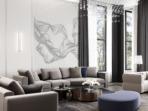 Дизайн интерьера в Челябинске "Интерьер дома 500 м2, г. Москва"